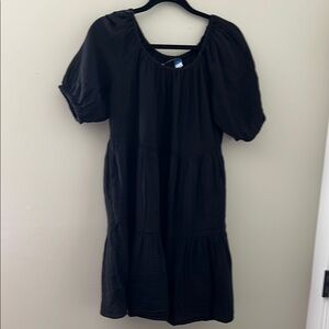 Old Navy Women's Black Puff Sleeve Dress